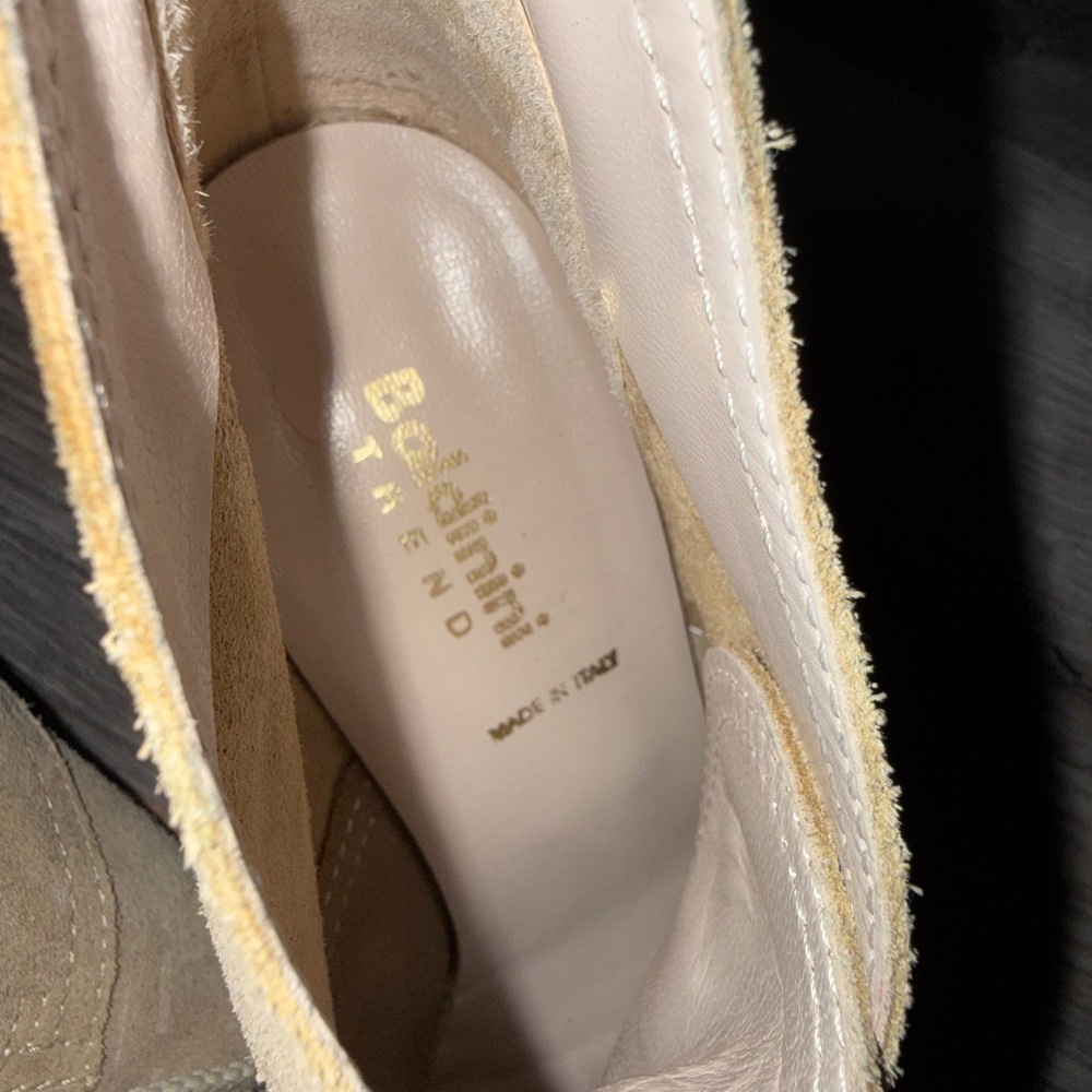 Baldinini Trend Tan‎ Suede Lace Up Ankle Boots Made In Italy 37 Boho - Picture 4 of 5